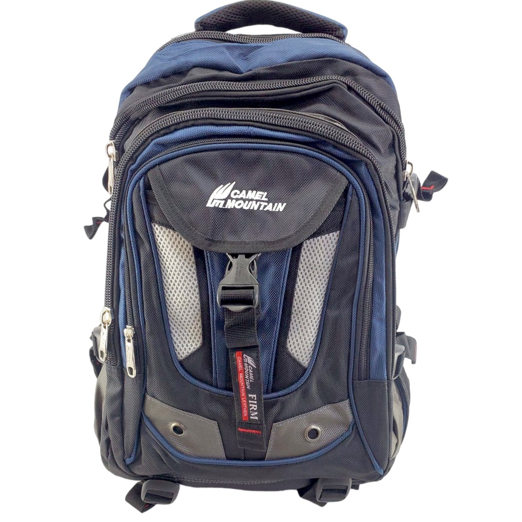 Camel Mountain Firm 20Inch School Bag - Black/Blue - Class - 3 - 8( IMPORTED )