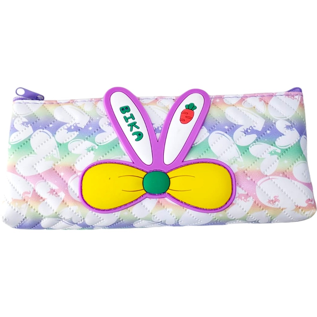 Multi Color Bika Rabbit Pencil Pouch - No. H-130