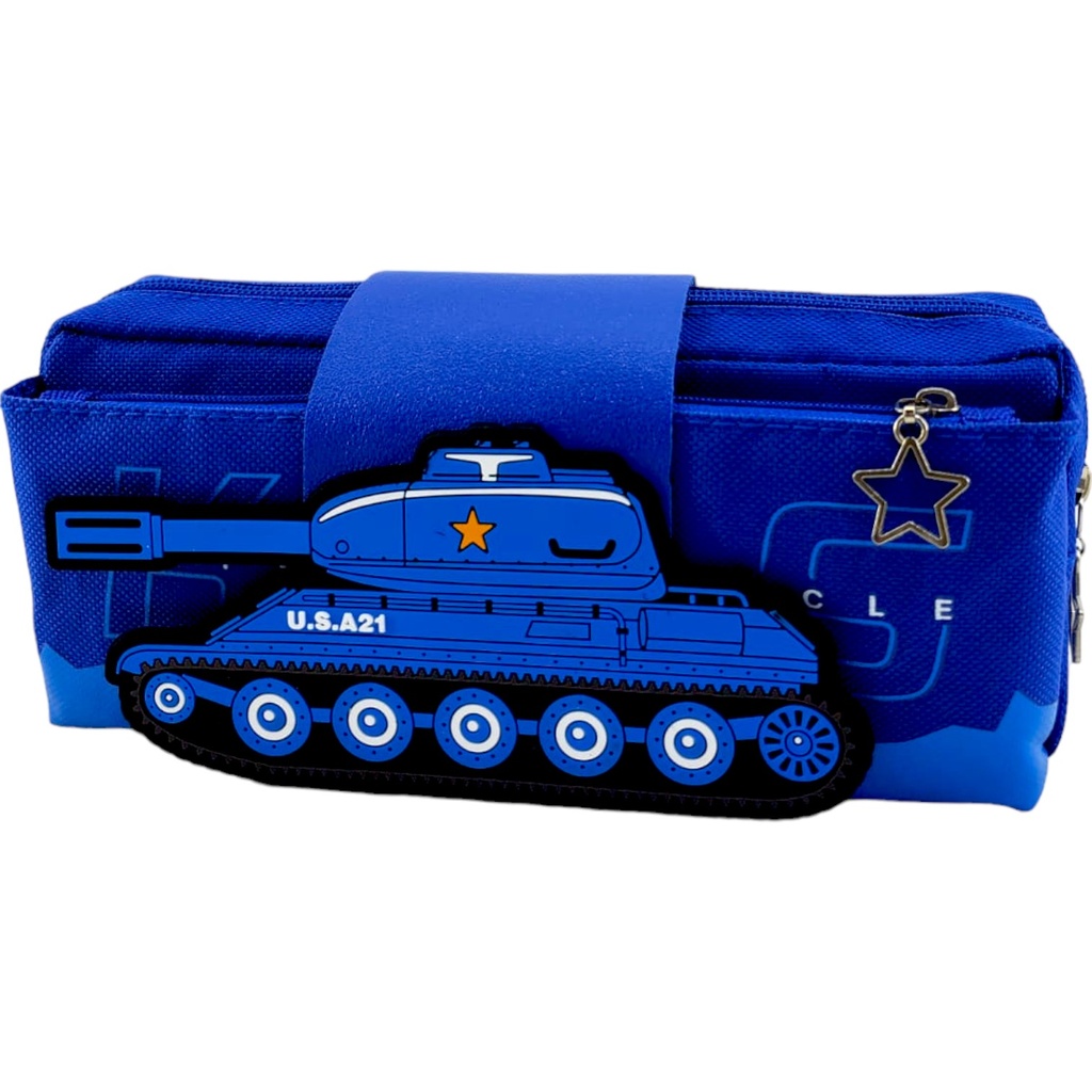 U.S A21 Tank Pencil Pouch - Blue - No. 0452