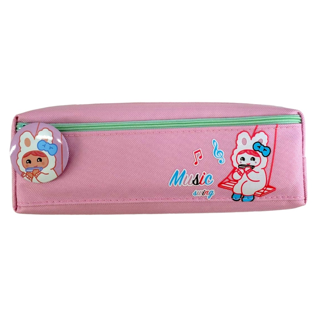 Music Swing Pencil Pouch - Pink - No. BD-909