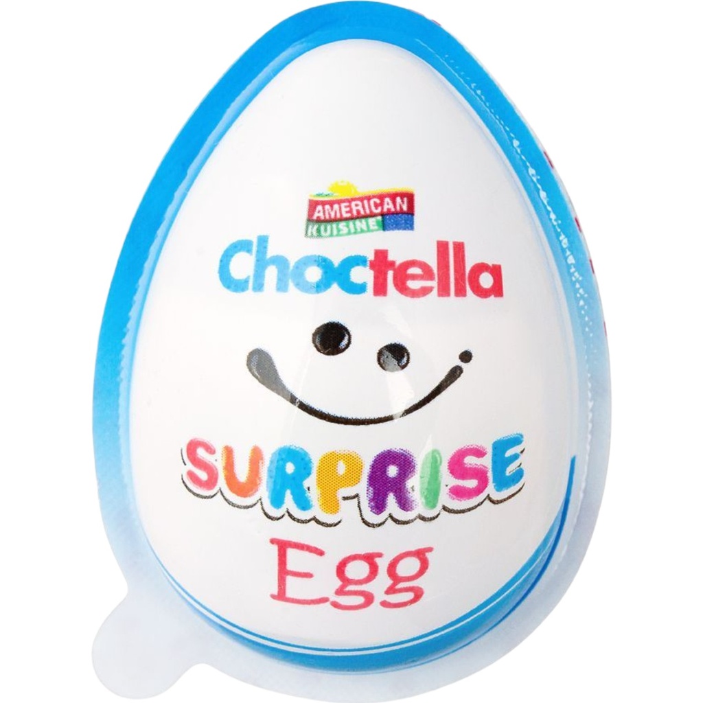 [8964002582327] Choctella Surprise Egg For Boys - Free Toy & Tattoo Inside