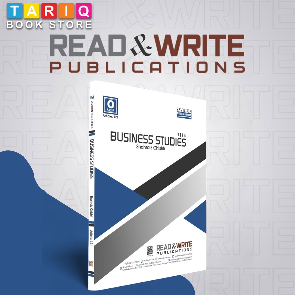 Read & Write O Level Business Studies Notes - By Shahraiz Chishti - No. 121