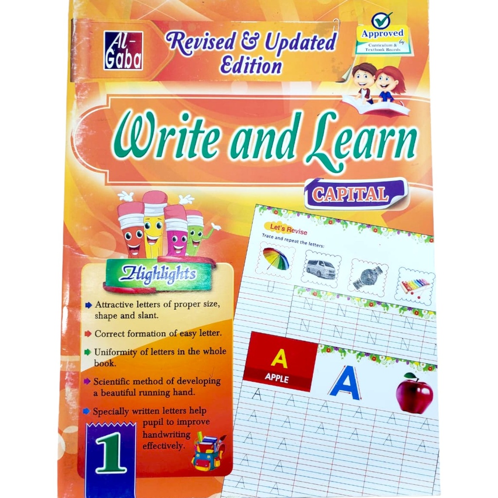 Write And Learn English Book 1 - Capital - Gaba Books