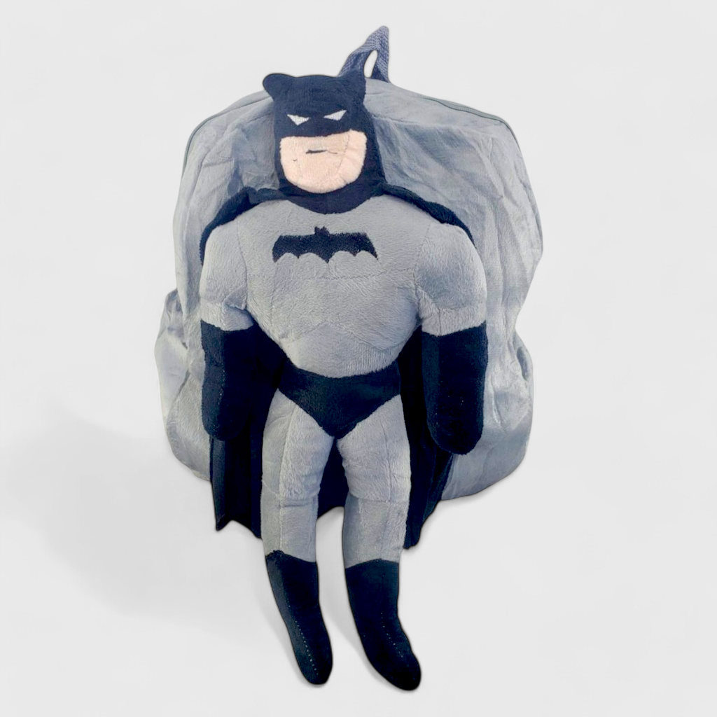 Batman Pre-Primary Stuff Bag - Grey/Black (IMPORTED)