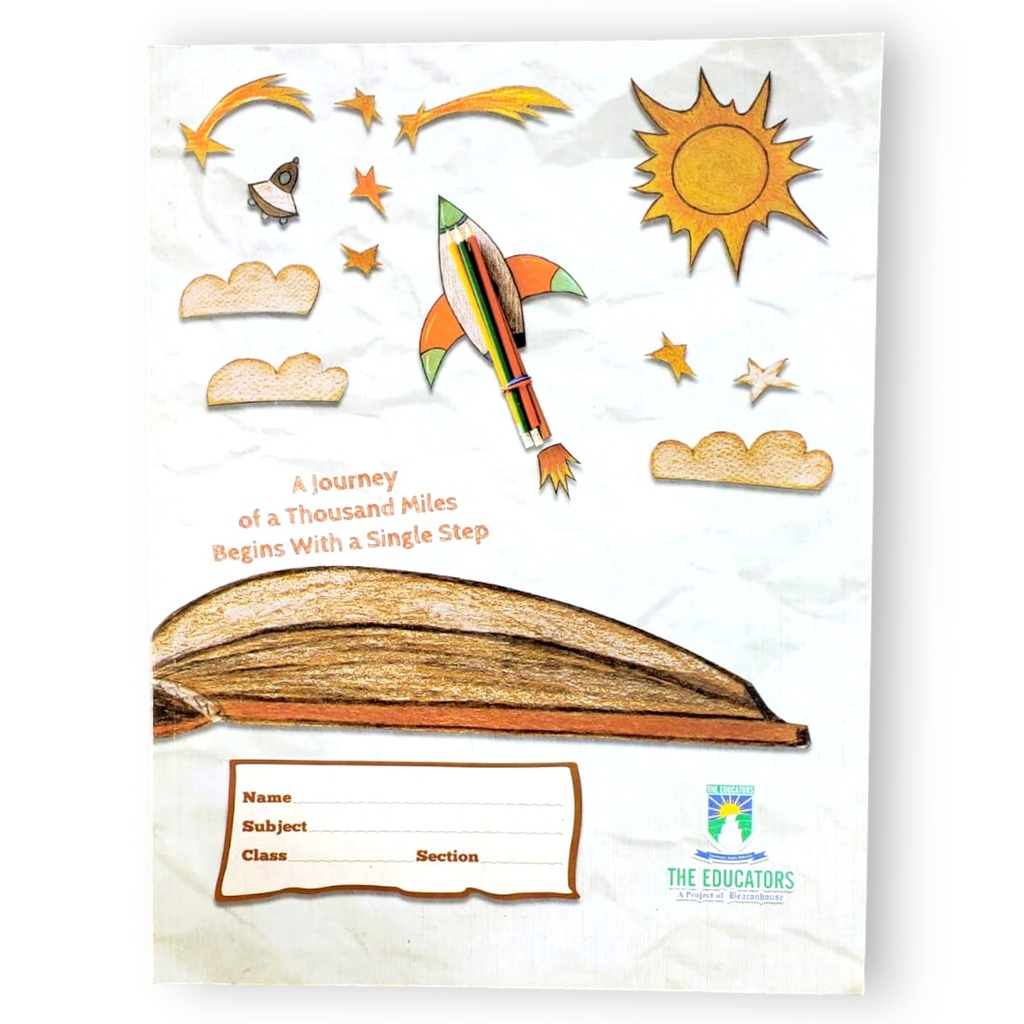 Single Line English Margin Copy - 160 Pages - The Educators