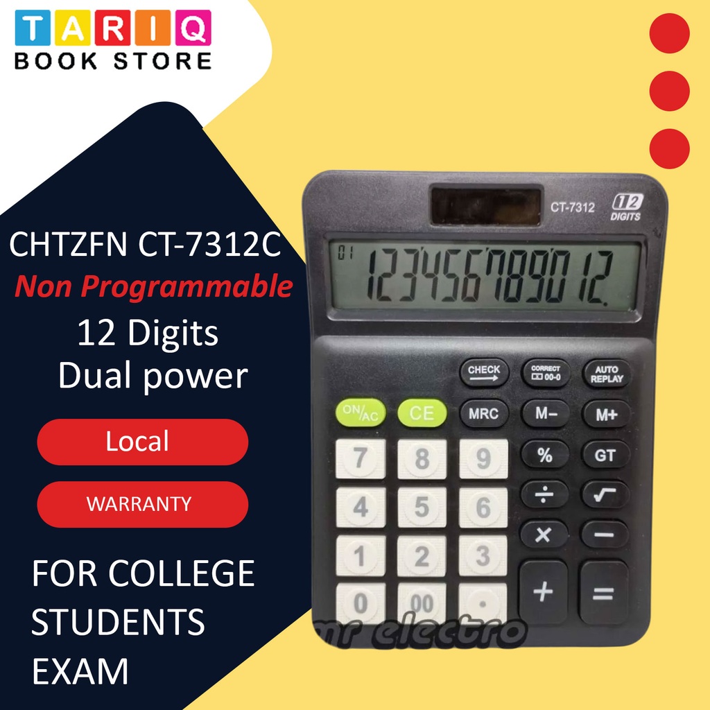 CHTZFN Simple Calculator - No. CT-7312C