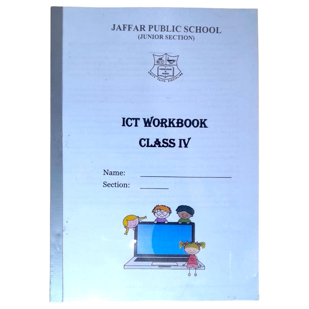 ICT Workbook Class 4 - Jaffar Public School