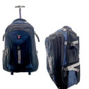 Power Trolley Bag - Navy Blue/Black - 18 Inch | Class 5 - Class O/A-Level(  ( IMPORTED )