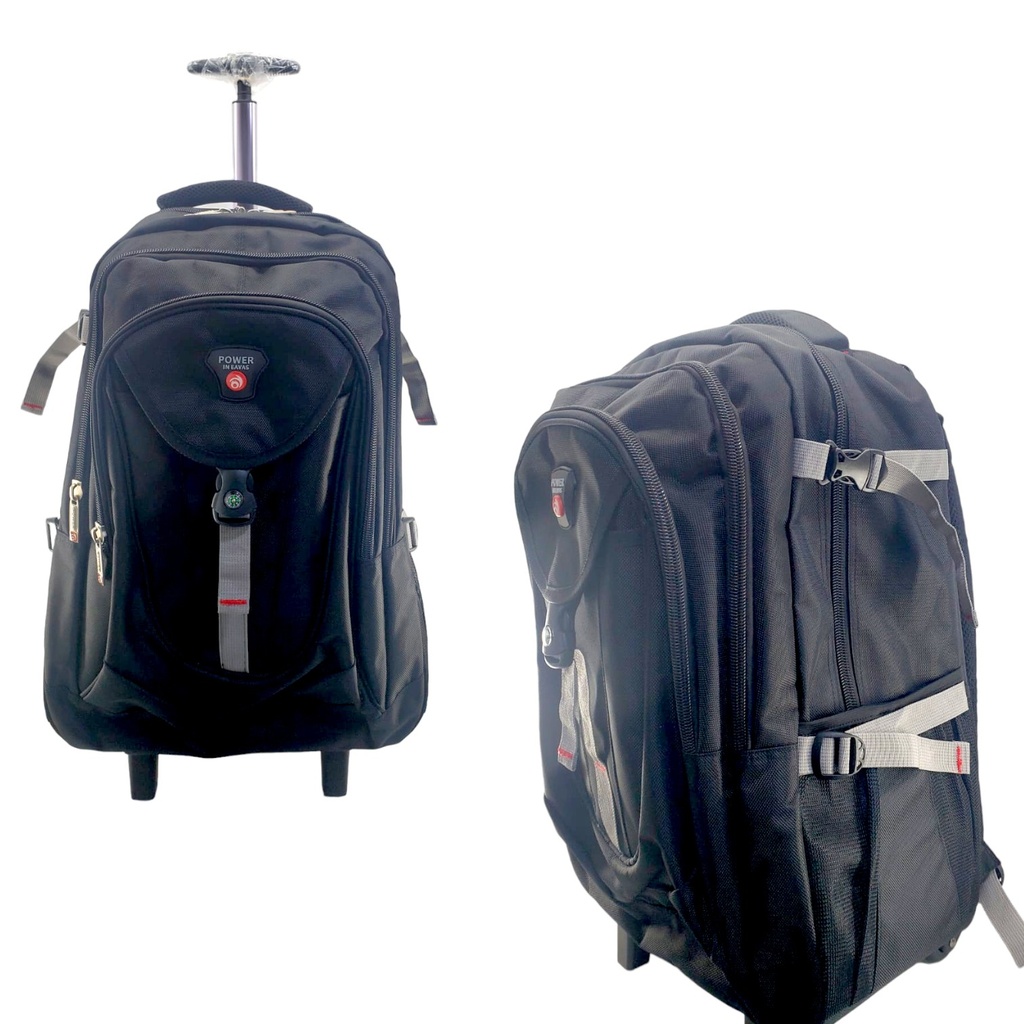 Power Trolley Bag - Black - 20 Inch - Class O/A-Level( IMPORTED )