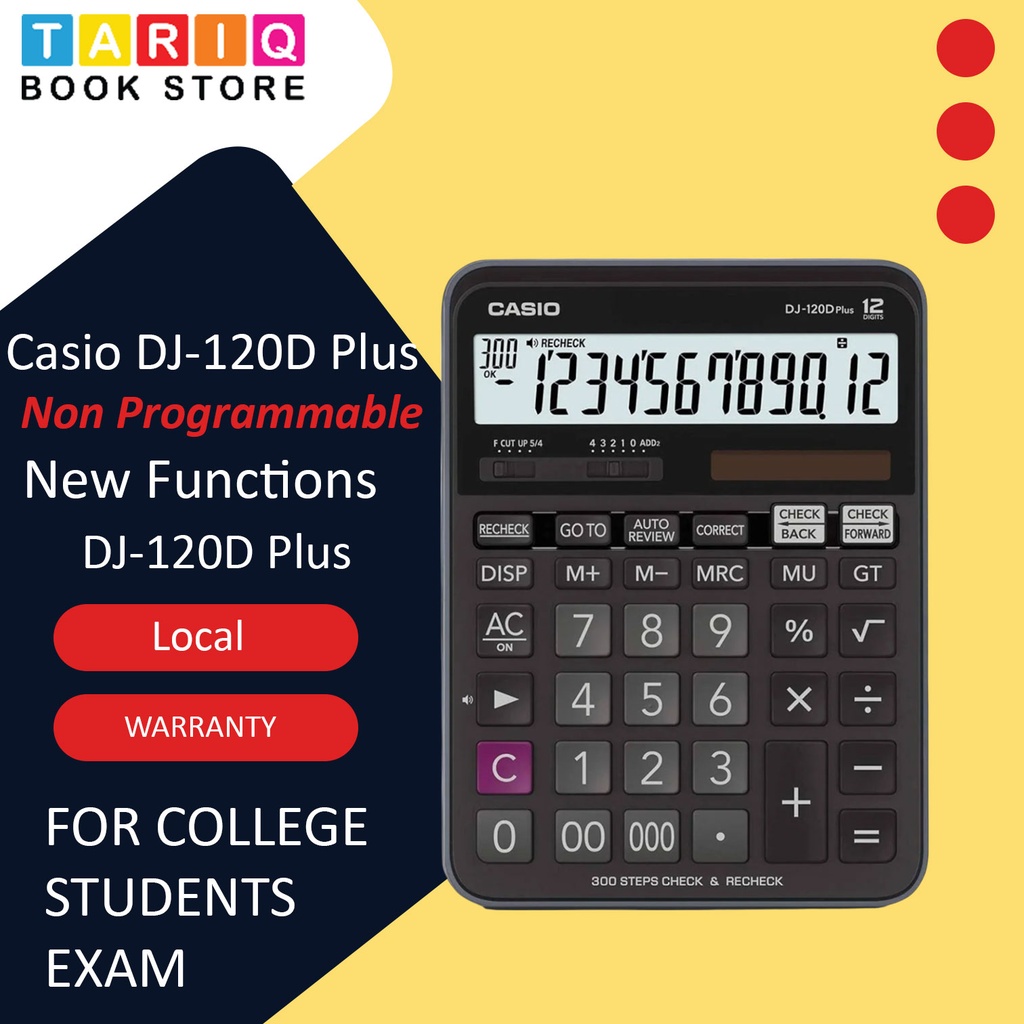 [6927729001207] Casio Simple Calculator - No. DJ-120D Plus