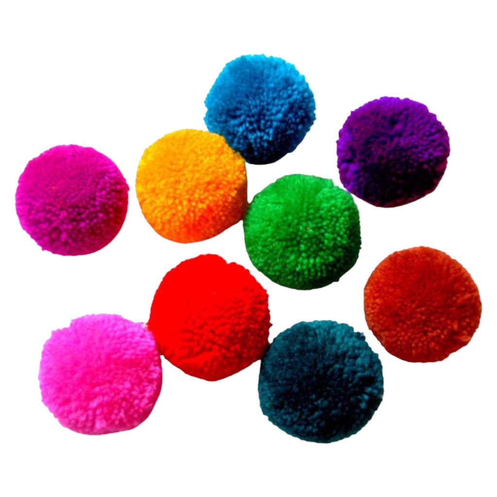 [6910401100862] Multi Color Pom Pom Ball R400
