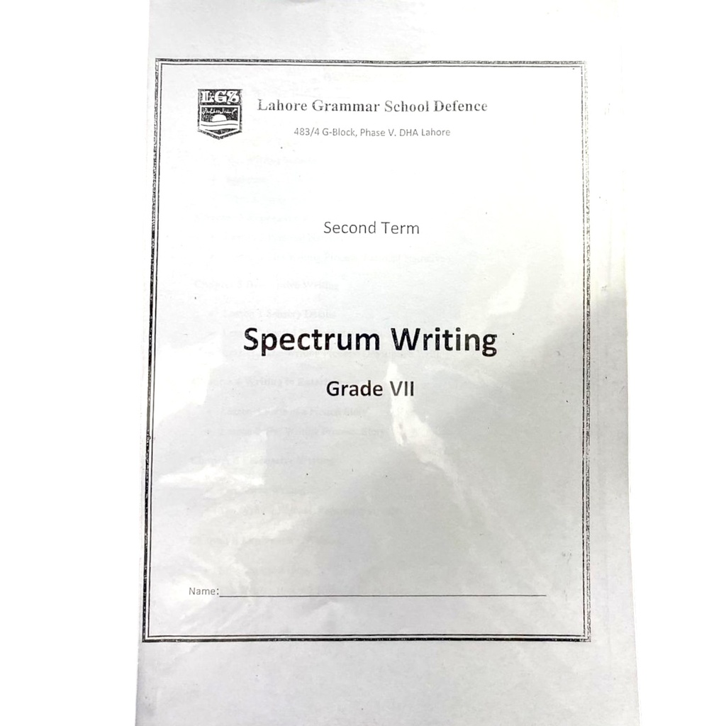 Second Term Spectrum Writing For Grade 7 LGS