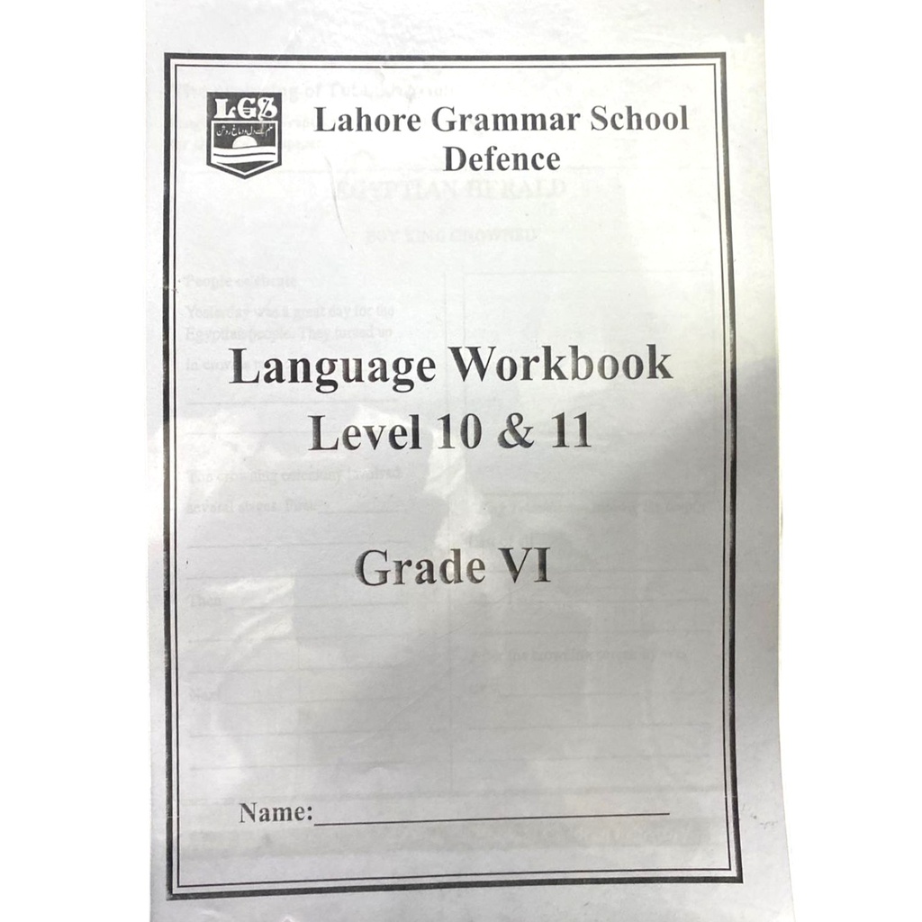 Language Workbook Level 10 & 11 For Grade 6 - LGS