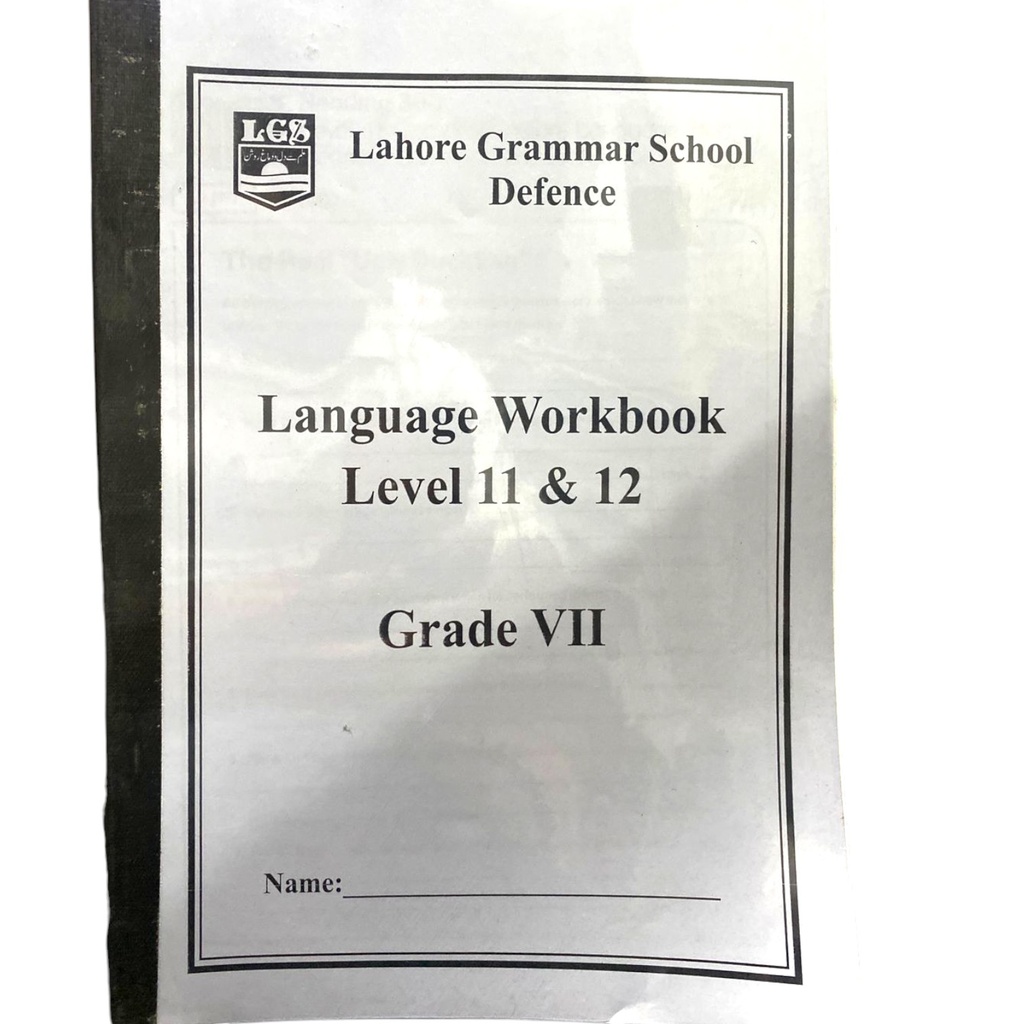 Language Workbook Level 11 & 12 For Grade 7 - LGS