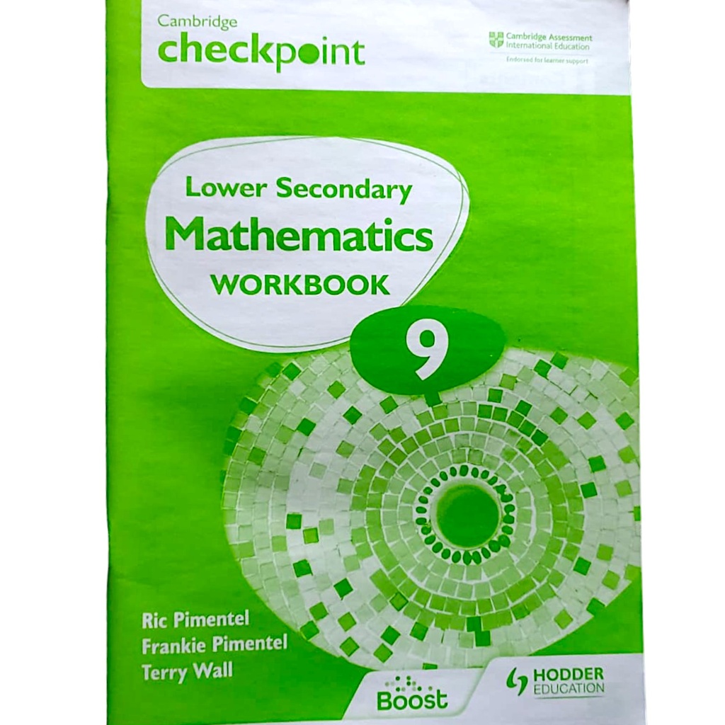 [9781398301306] Cambridge Checkpoint Lower Secondary Mathematics Workbook 9 - Hodder Education