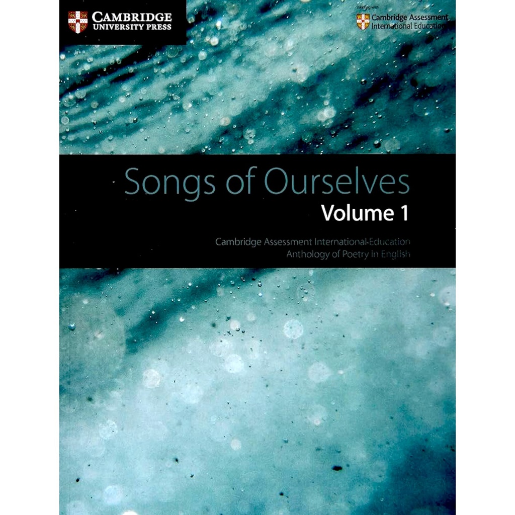 [9781108462266] Songs Of Ourselves Volume 1 - Cambridge