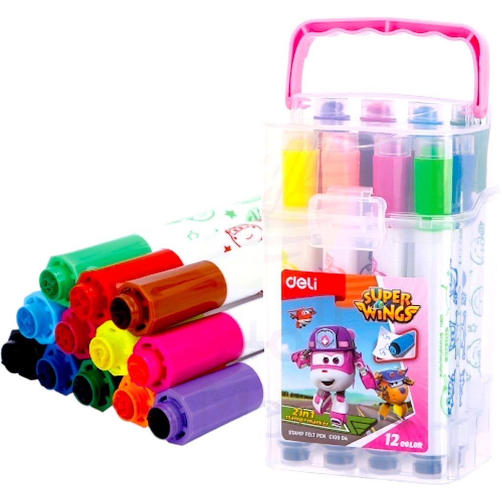 Deli Felt Pen With Stamp - No. 10904