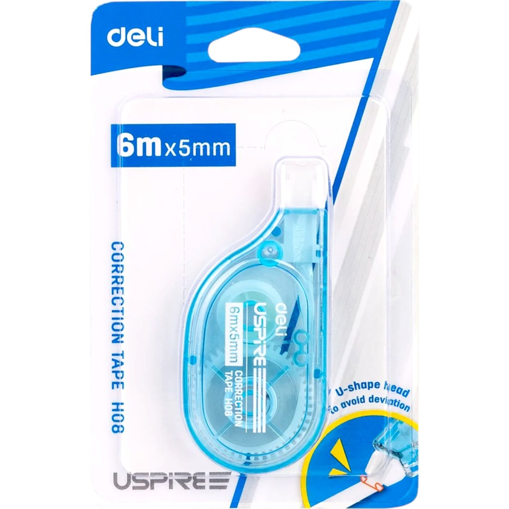 [6973504000378] Deli Correction Tape 5mm - No. H08