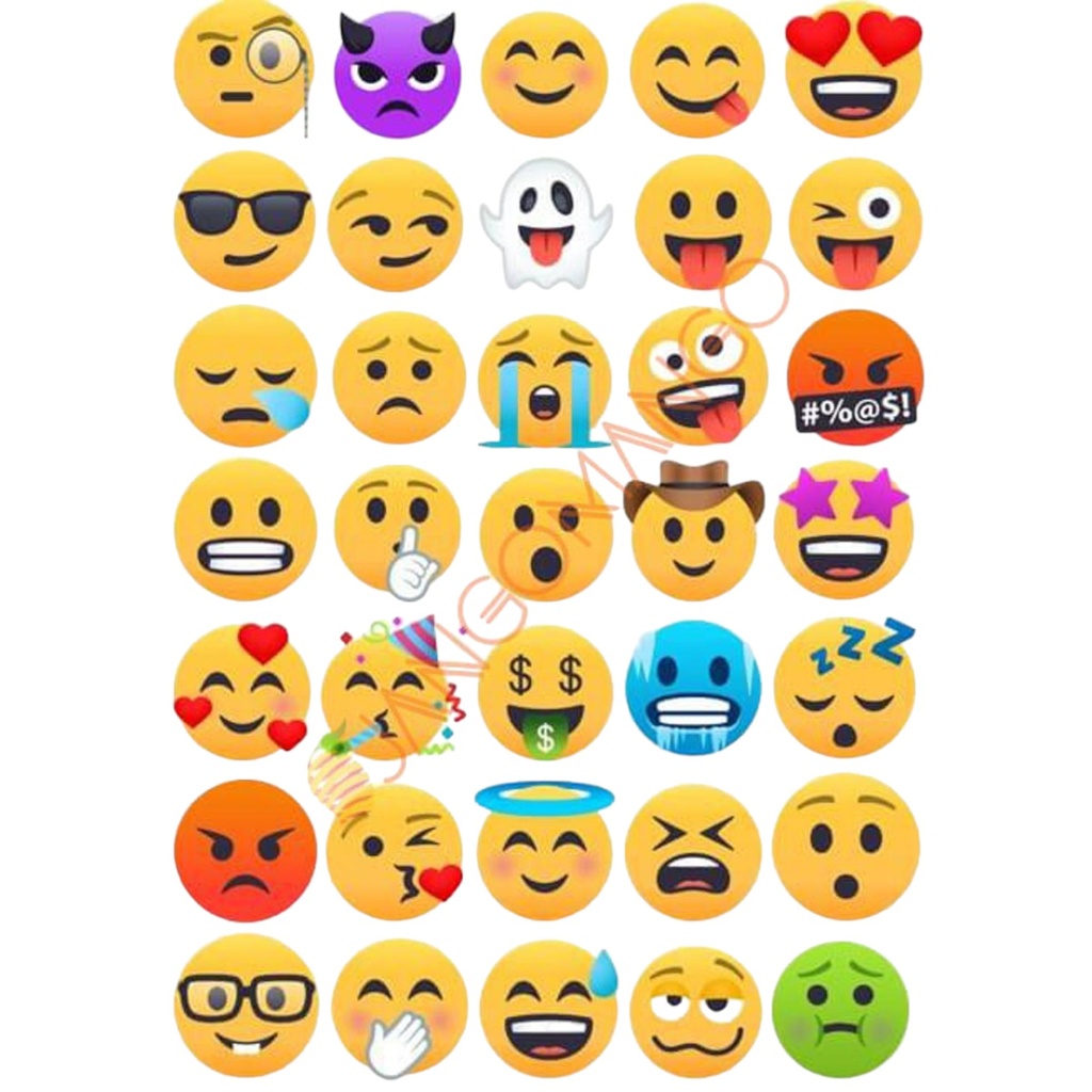 Multiple Emoji Stickers - Assorted Emoji
