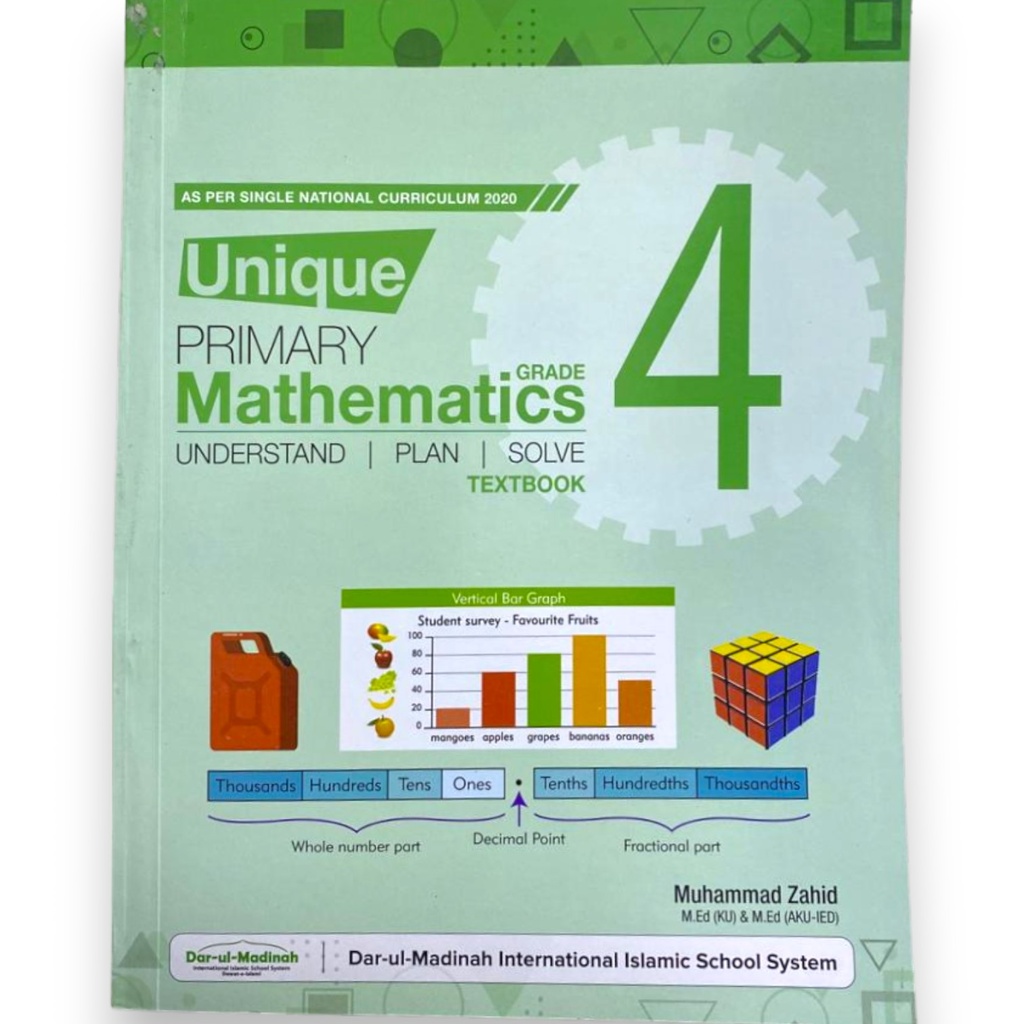 [9786277572532] Unique Primary Mathematics Grade 4 - Dar ul Madinah