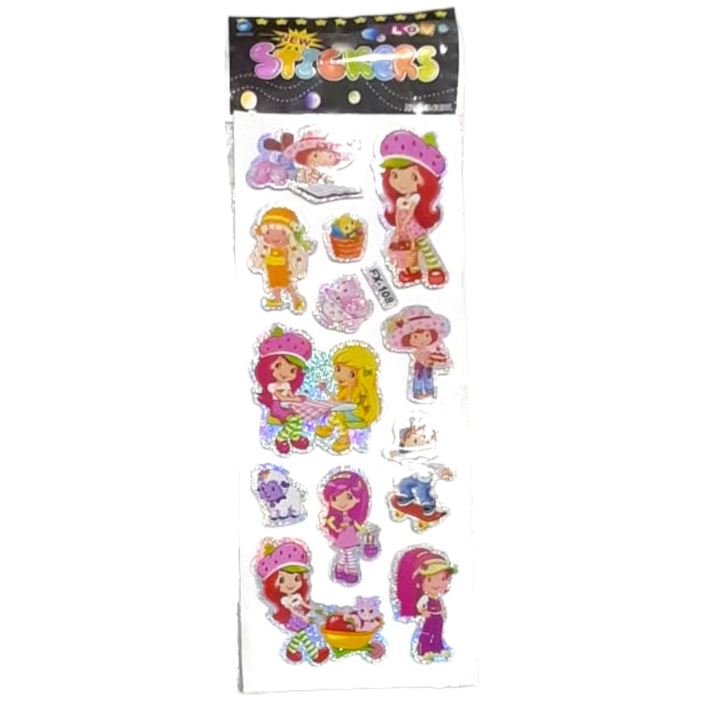 Doll Embossed Stickers FX-108 (Assorted Design)