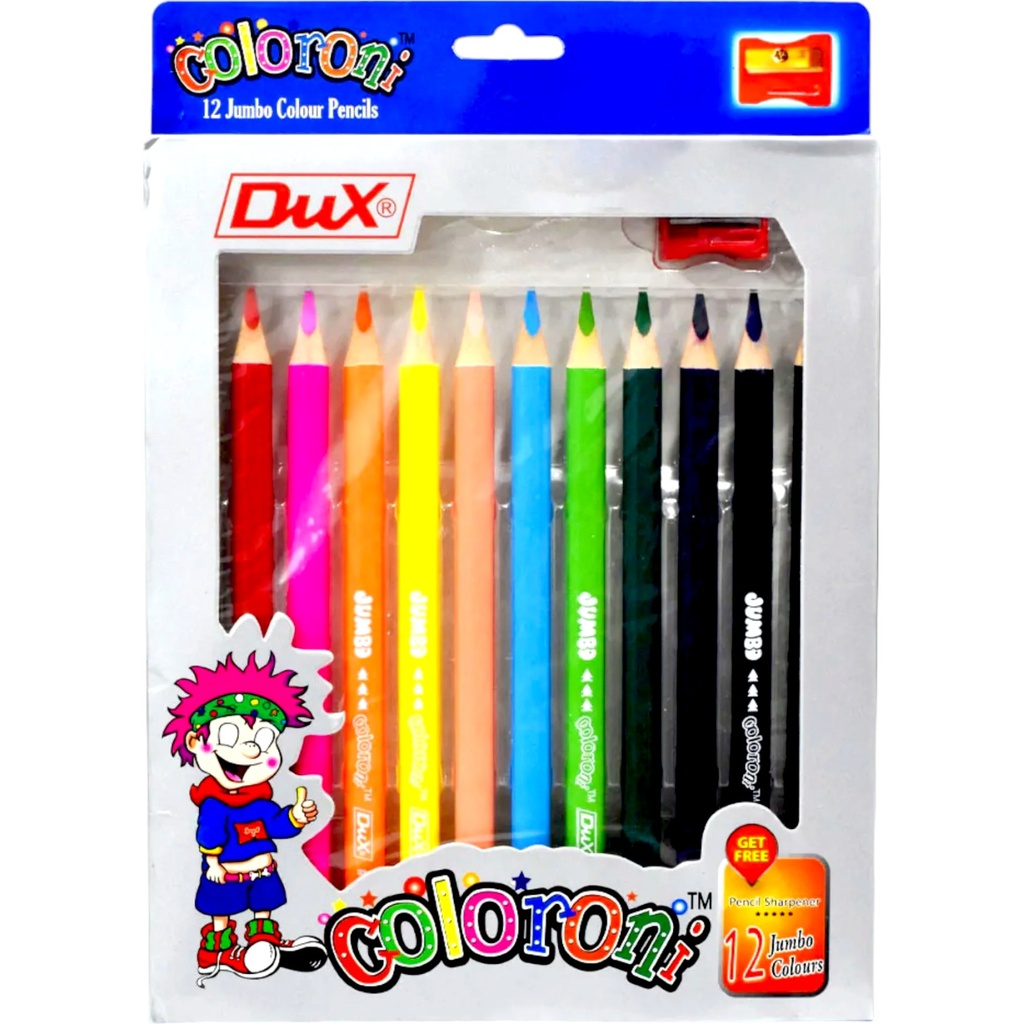Dux Coloring Jumbo Color Pencil - Pack of 12