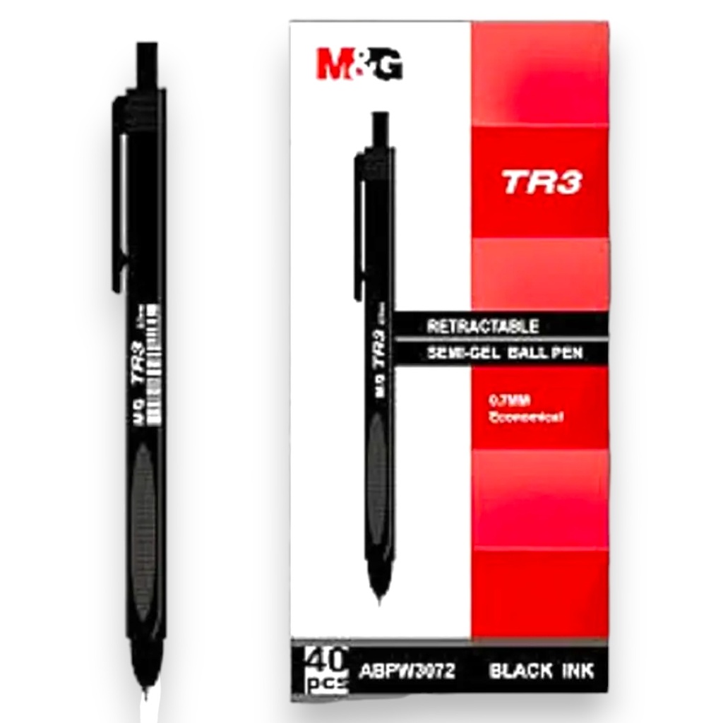 [6933631548044] M&G Ball Pen TR3 - Black - 1 Pcs - 0.7mm - No.55271