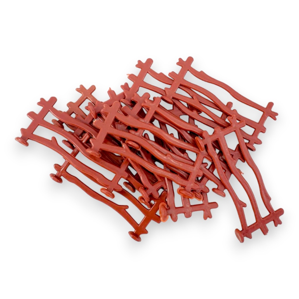 Project Mania Fences Small - Pack Of 24 - TMTRF3 - Brown