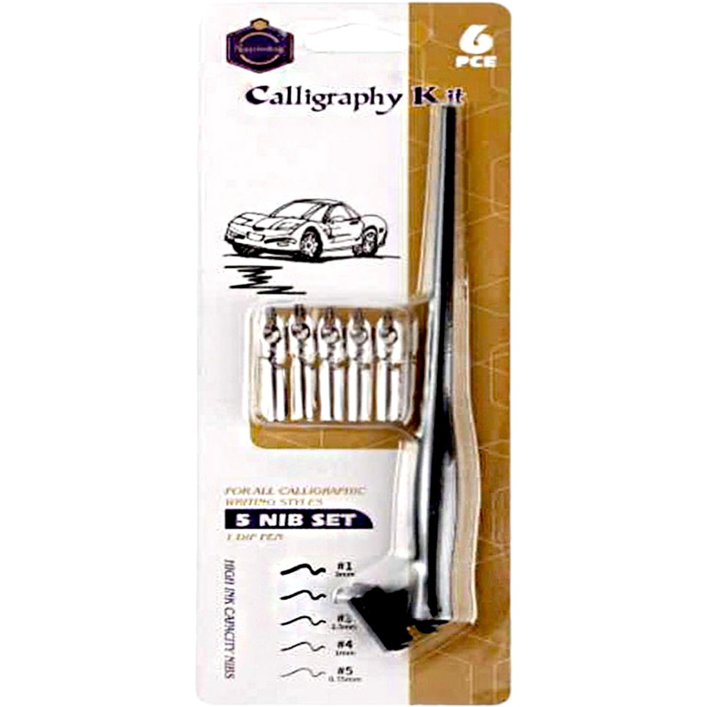 Calligraphy Kit 5 Nibs - No. E0422 - Keep Smiling