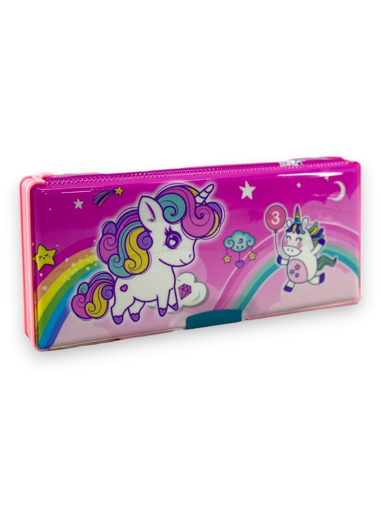 Unicorn Magnetic Pencil Box - No. JC-113 - Pink