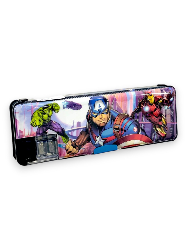 Spiderman Magnetic Pencil Box - No. LPY66-13 - Black
