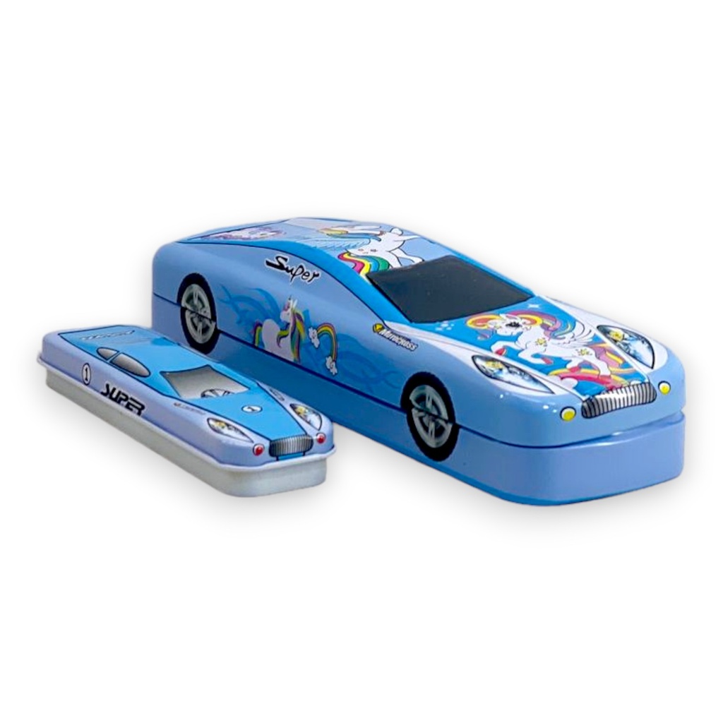 Unicorn Metallic Car Pencil Box - No. LPY55-2
