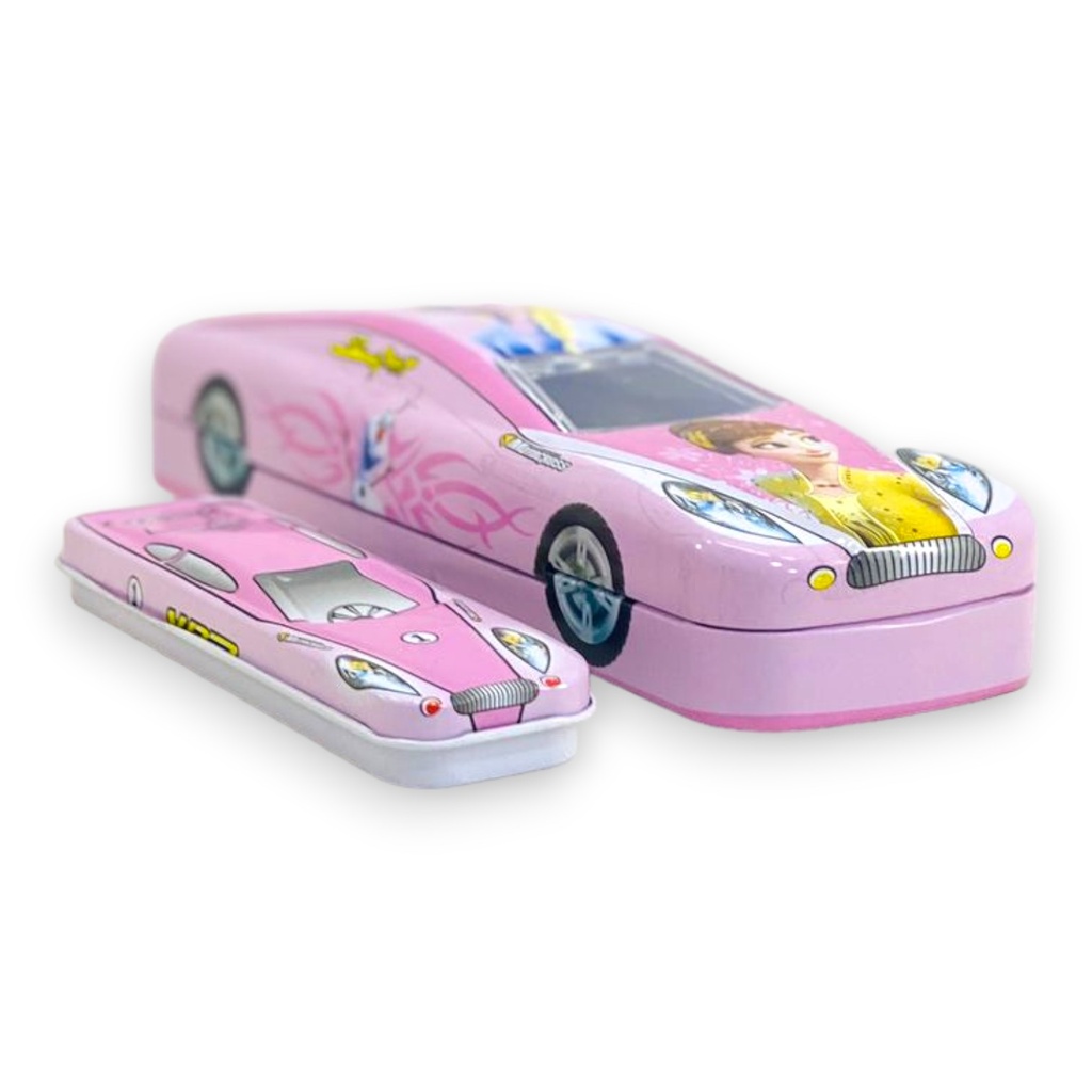 Assorted Character Metallic Pencil Box - No. B8929 / B8925
