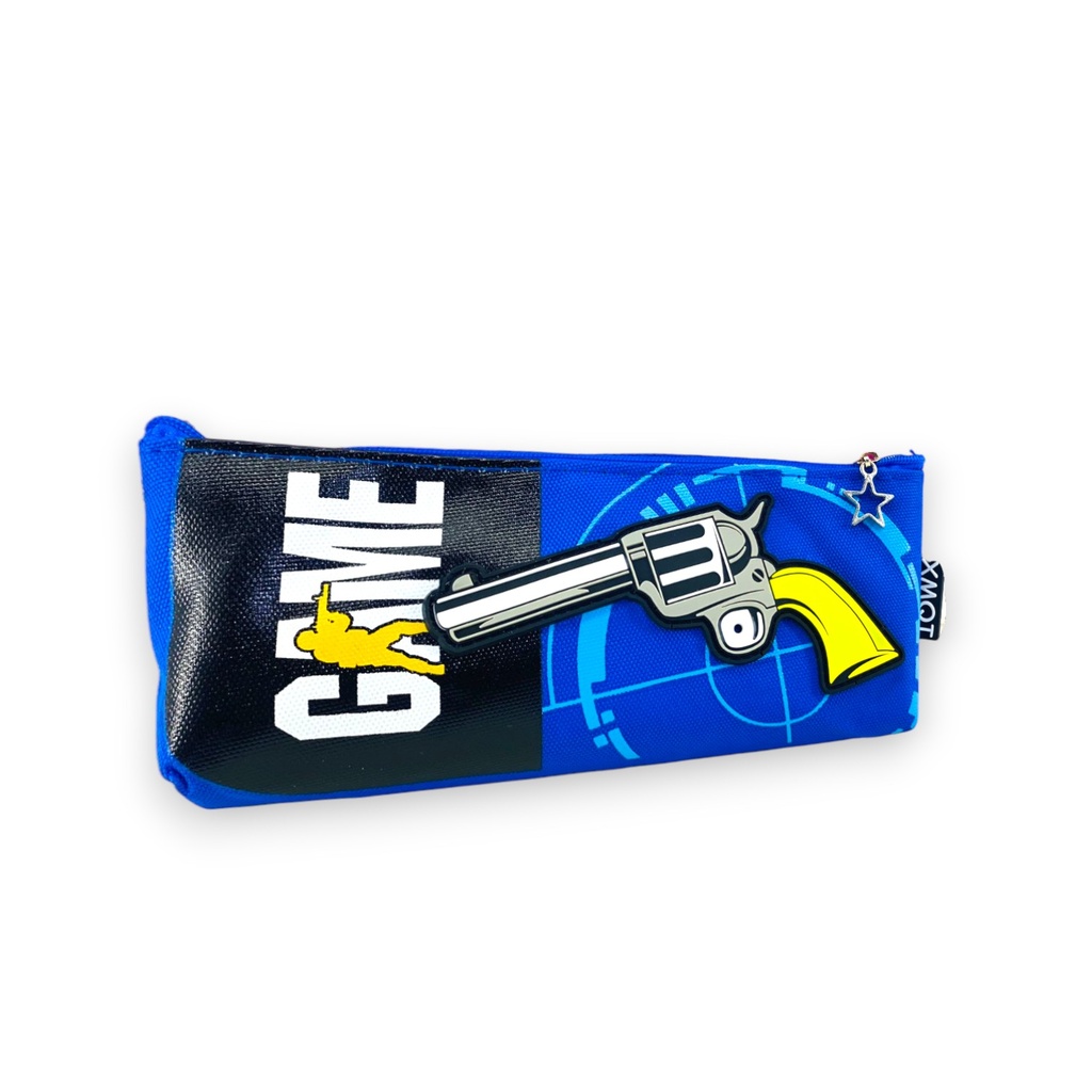 Shooting Game Pencil Pouch - No. H-173 - Blue
