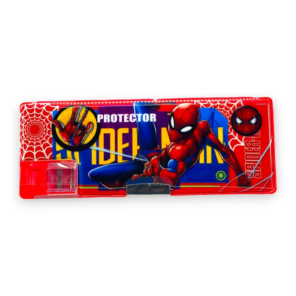 Spiderman Magnetic Pencil Box - No. 8800 - Red