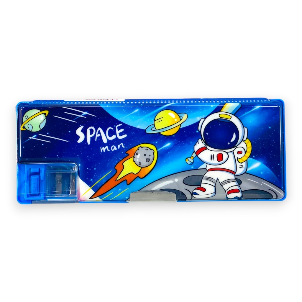 Space Man Magnetic Pencil Box - No. 8800 - Blue