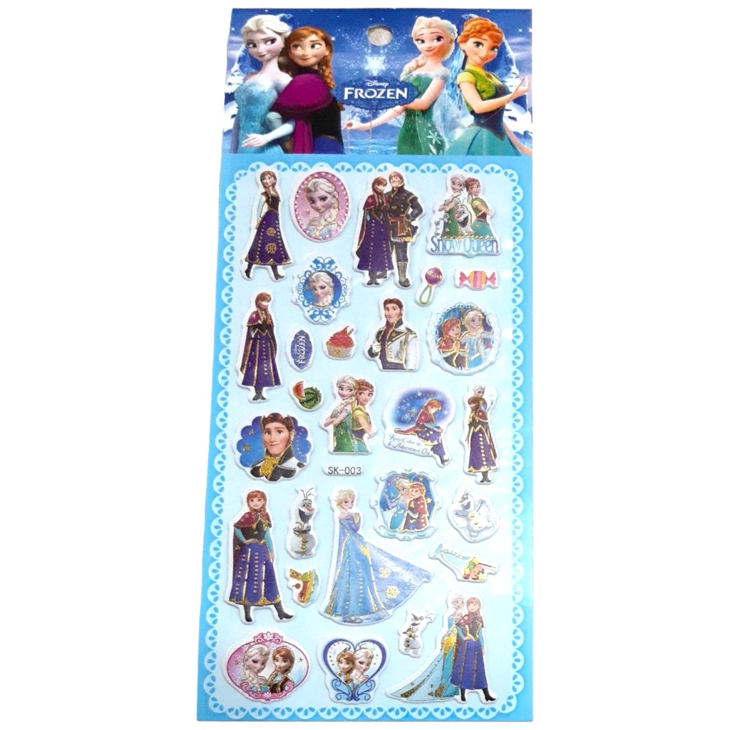 Frozen Embossed Stickers (SK-003)