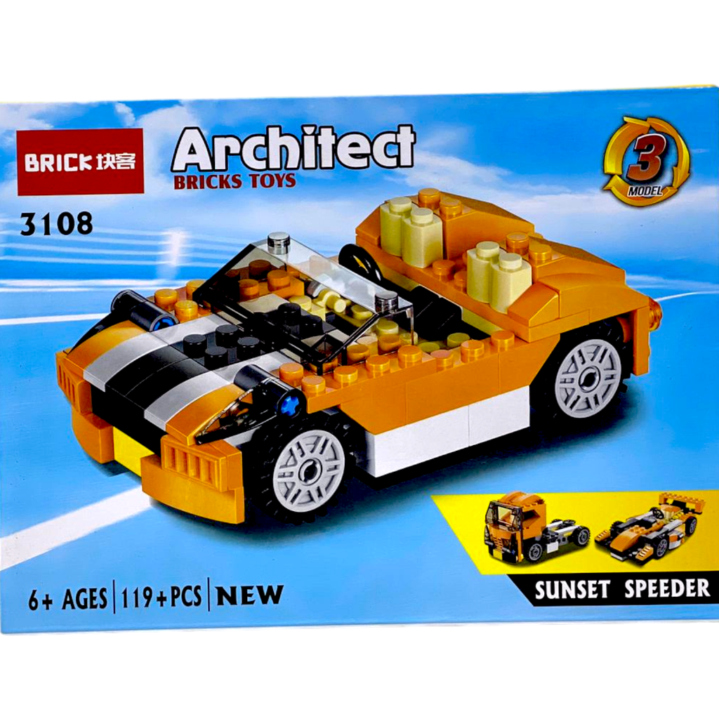 Architect Brick Toys Legos 119+ Pcs - 3108