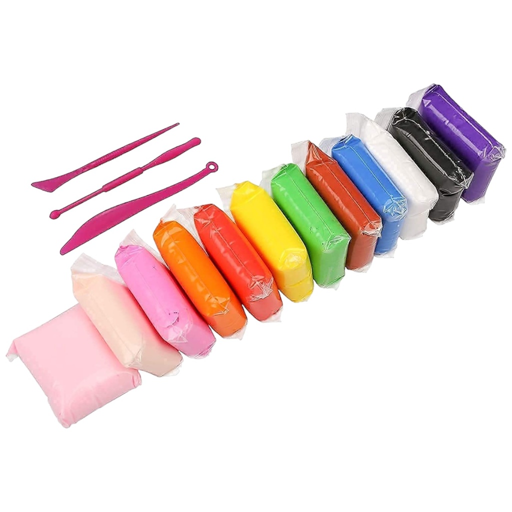 [6970983531560 / 6973043580157 / 0118456789012052] Super Clay For Kids - Foam Clay - A1210 - Pack of 12