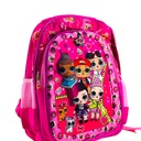 Lol School Bag Embossed With Light Pre Primary School Bag - Pink