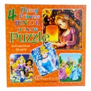 4 Junior Jigsaw Puzzle Princess - 48 Pcs - Children's