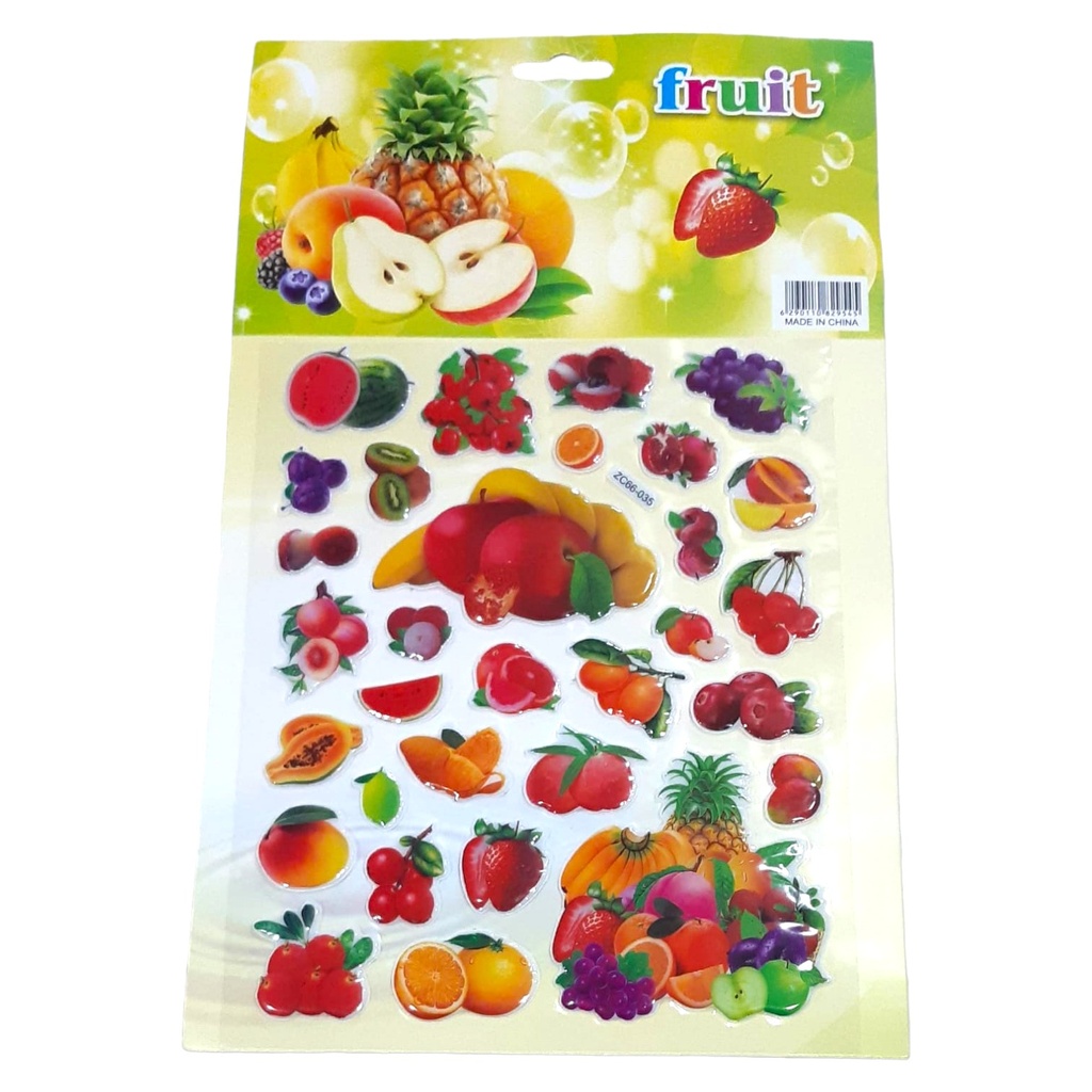 Fruits Embossed Sticker (ZC66-035)
