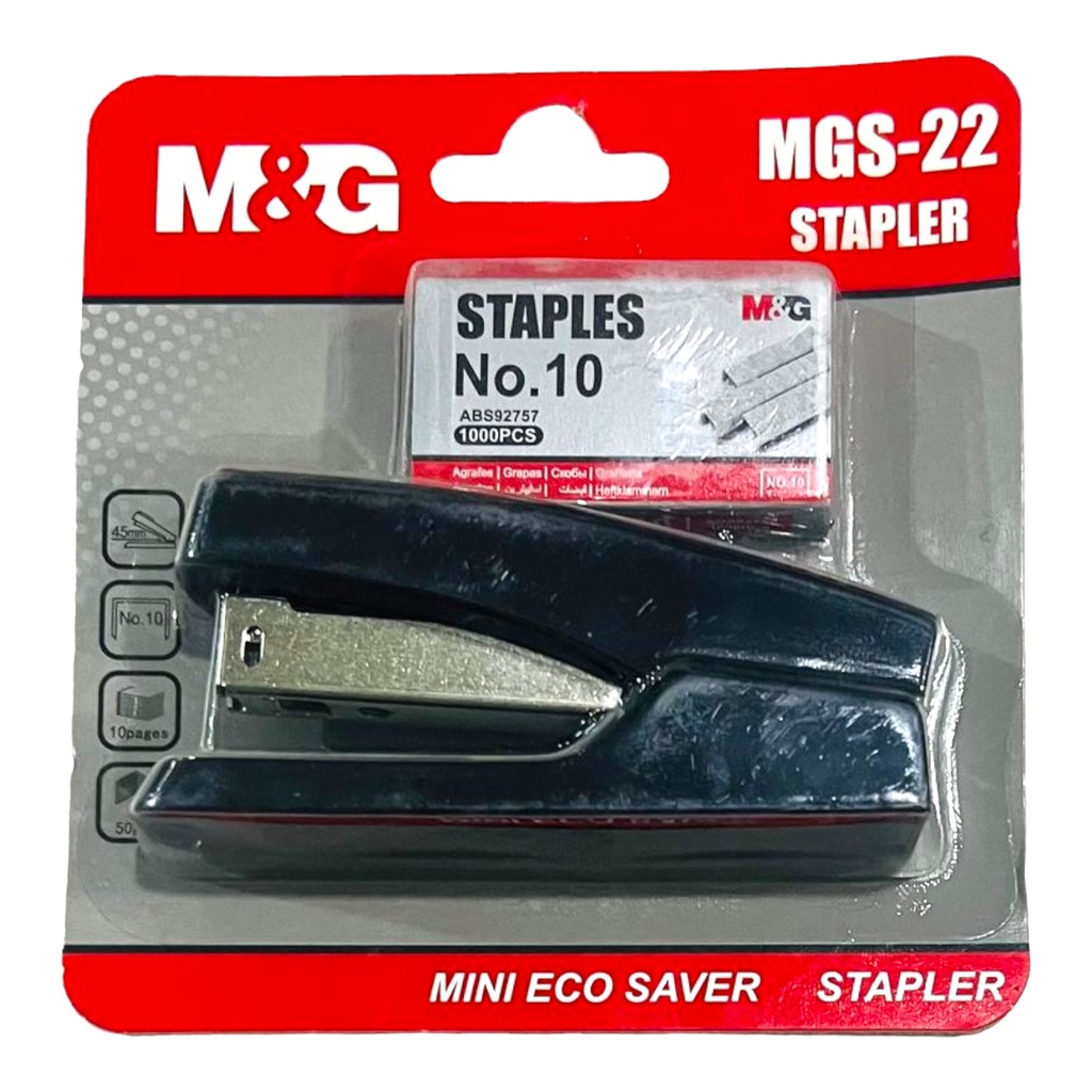 M&G-22 MINI STAPLER (With Staples No.10) - Assorted Colors