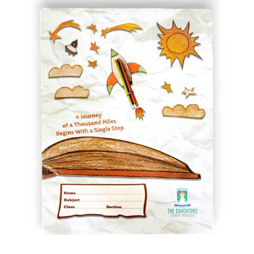 4 Line English Margin Inter Leaf Copy - 160 Pages - The Educator