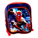 Spiderman School Bag - Blue/Red - Class - 1 - 2 ( MADE IN PAKISTAN )