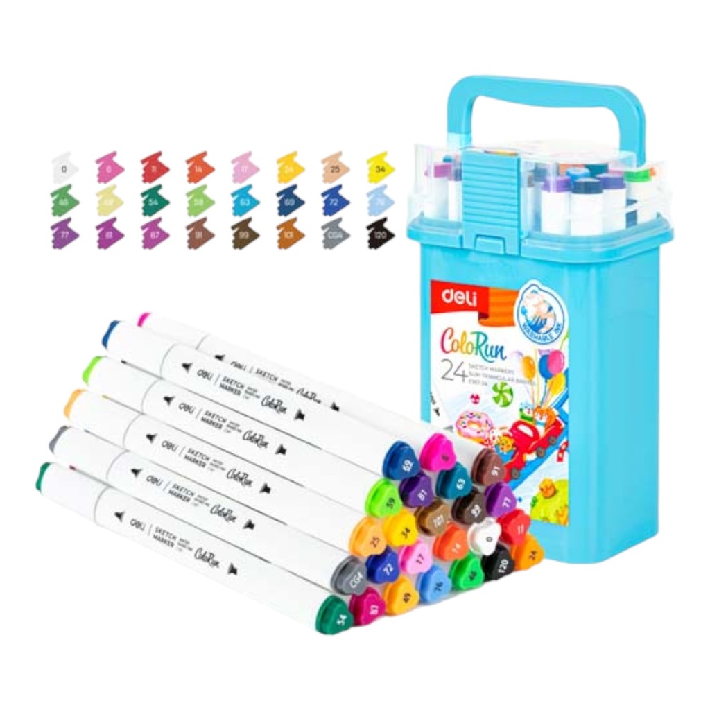 [6941798482514] Deli Sketch Marker - Pack of 24 - No. EC18724