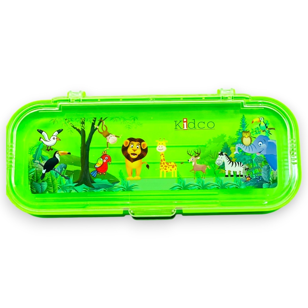 Kidco Jungle Pencil Box - Green - K-1600