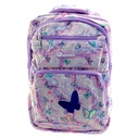 Dakanee Simple Butterfly Printed School Bag - Purple