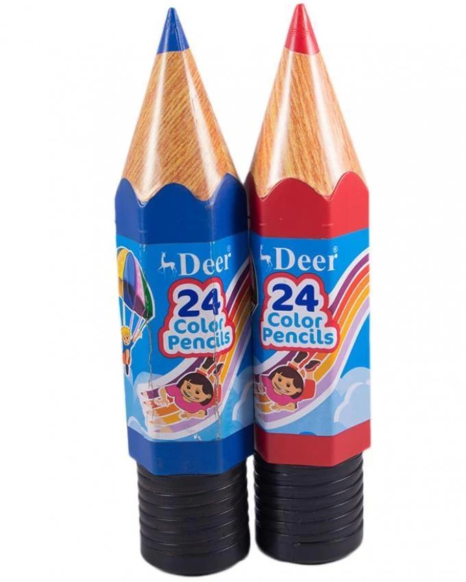 Deer Full Size Pencil - 24 Colours - 10024PC