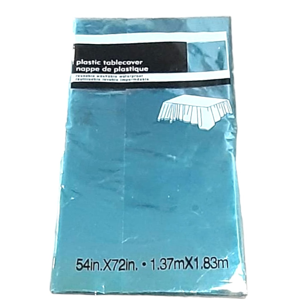 Plain Plastic Table Cover - Sea Green ( 54inch X 72inch )